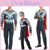 Costum de supererou Thor din Avengers Endgame cu mușchi, cu măiestrie rafinată, pentru băieți adulți