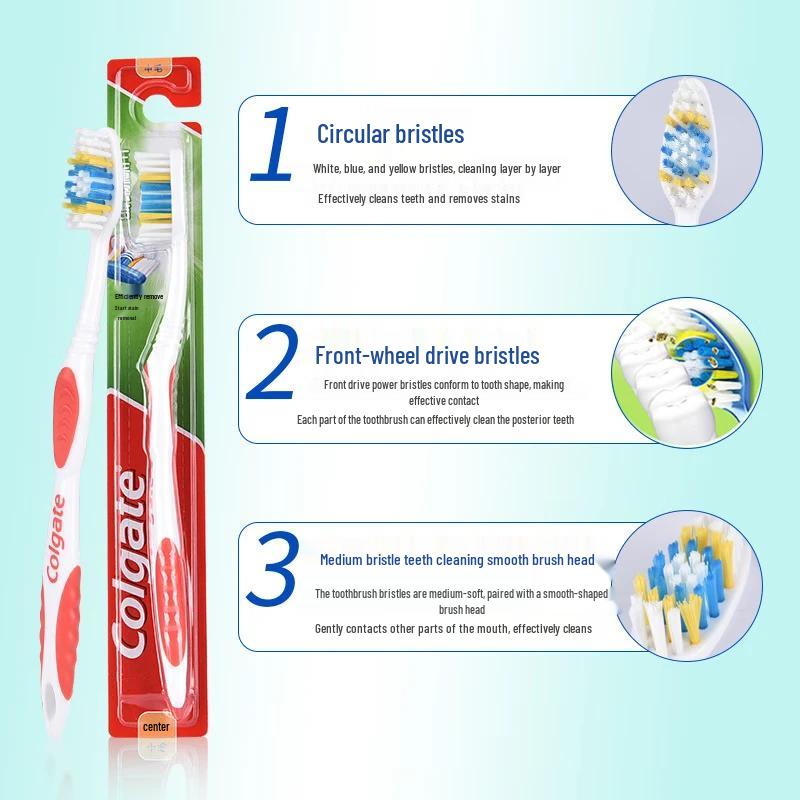 Colgate Triple Clean Hard Bristle Toothbrush