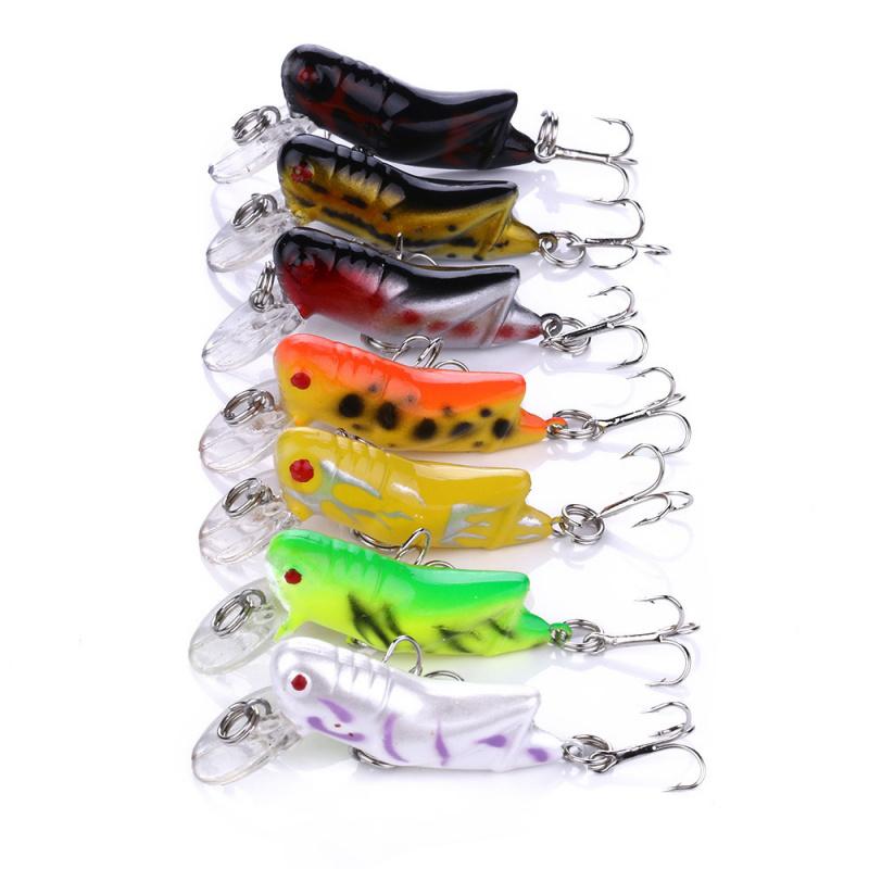 Lure bait8Hook number4.5cm4gMini locust imitation bait specifically designed to kill bass and catfish
