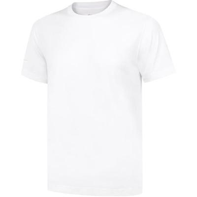 Solid Color Round Neck Comfortable Versatile Breathable Short Sleeve T-Shirt Unisex Tops White AHSUB97-2