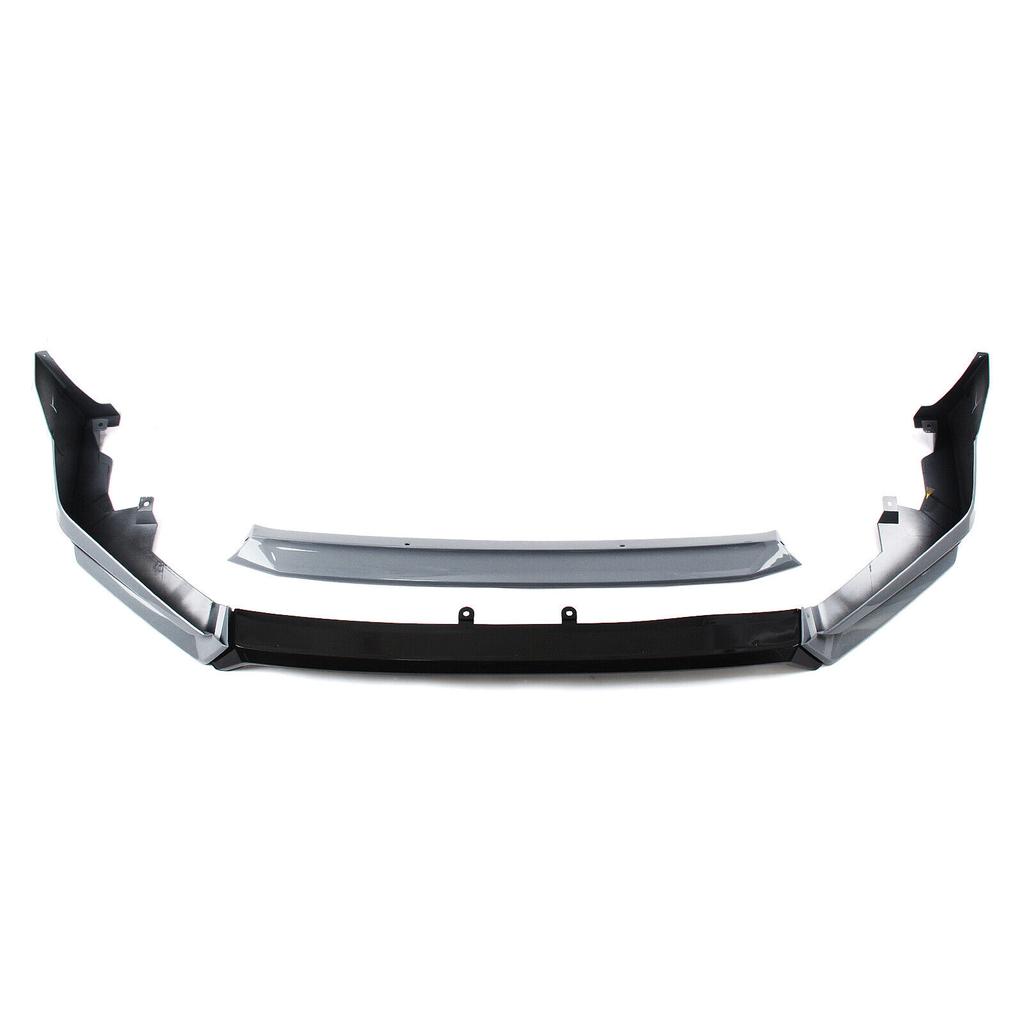 YOFER Style Front Bumper Spoiler Lip + Lower Fog Light Side Vent Splitter Corner Cover For Honda Civic 11th All Models 2022-2024