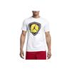 Jordan Logo Print Color Block Crew Neck T-Shirt Men Tops White AO2626-100