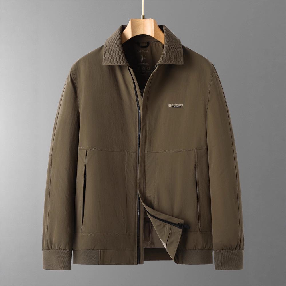 Men's Plus Size 2025 Winter Loose Fit Warm Down Business Casual Coat