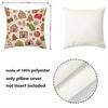1 Pieces Christmas Gingerbread Pillow With Candy Patterns Polyester pillowcase, sofa decorative cushion cov Headboard Pillow