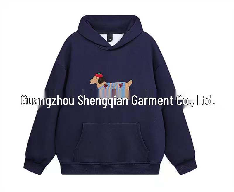 Damen Kapuzenpullover mit tief angesetzten Schultern und Taschen - Europäische & Amerikanische Lässige Mode