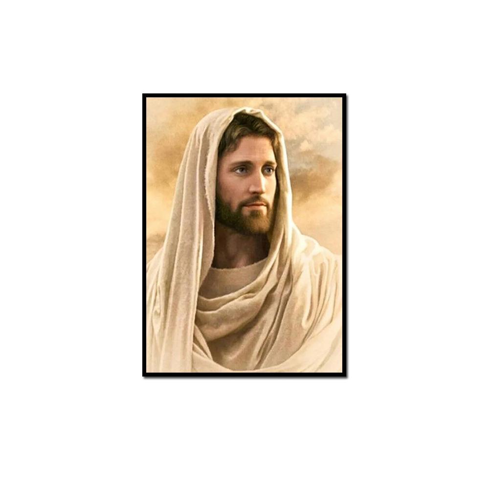 Бог Иисус и дети плакат эстетика Пресвятой Девы Марии христианство церковь религия настенная живопись холст печать подарок 21x30cm No Frame