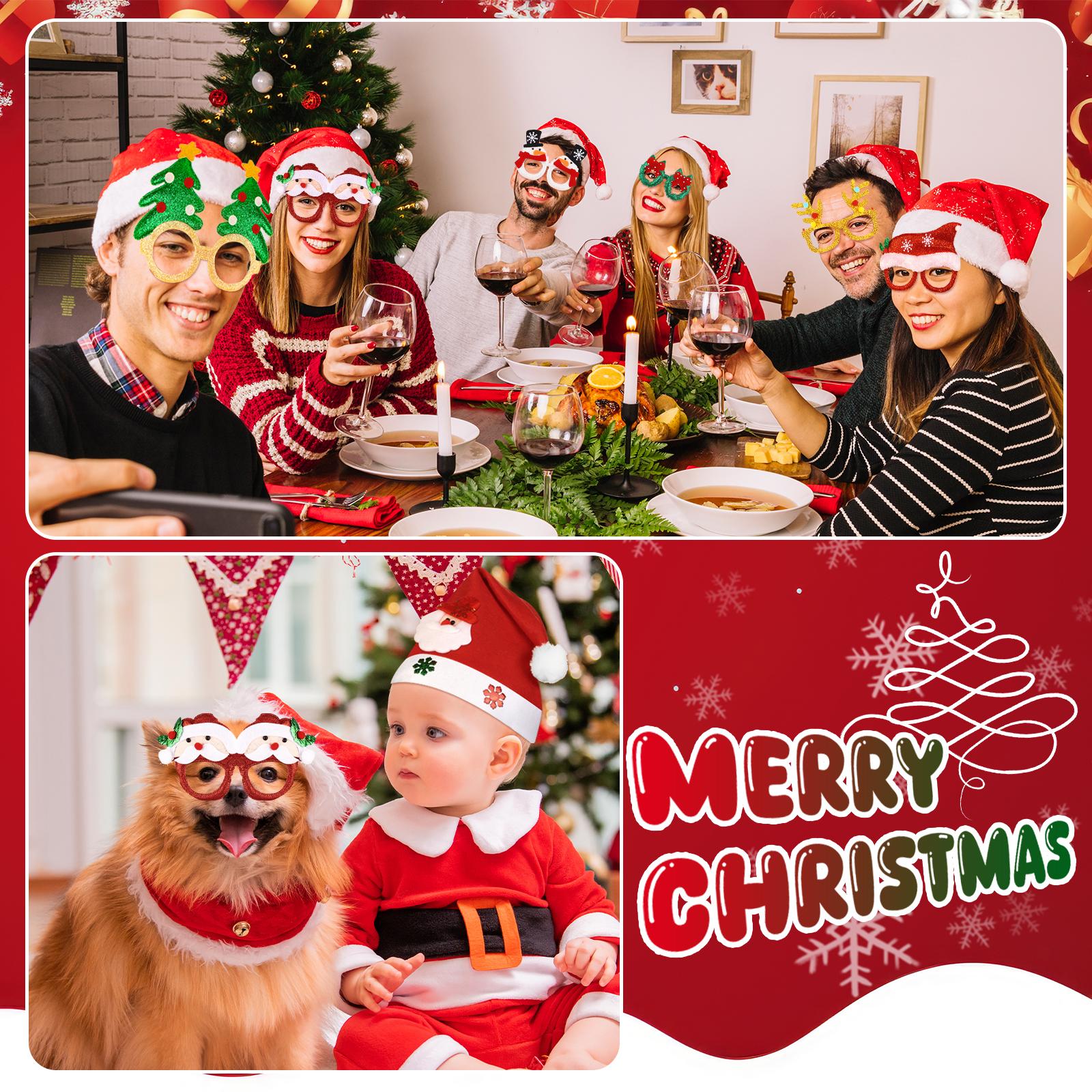 18 шт. Рождественские повязки на голову и оправы для очков — фото 5