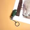 Versatile Crocodiles Leather Claw Keyring Unisex Key Chain Accessory Backpack Ornament Hanging Pendant for Bag Purse