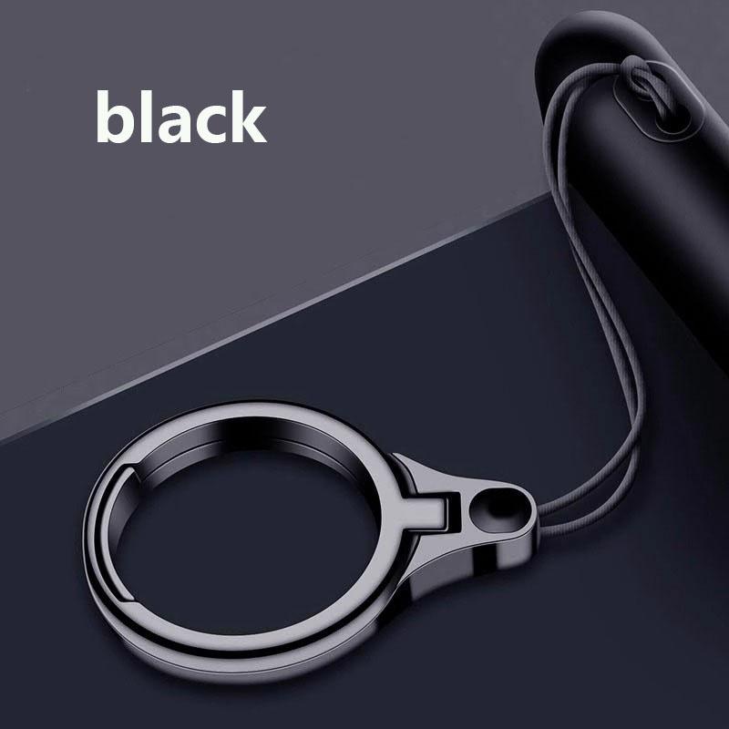 

Ремешок для сотового телефона для iPhone 16, простой держатель для сотового телефона для iPhone 16Pro, держатель 2-в-1, ремешок для сотового телефона, металлические подставки для сотовых телефонов чёрный