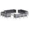 13 Piece Garden Lounge Set with Anthracite Cushions Pine Wood
