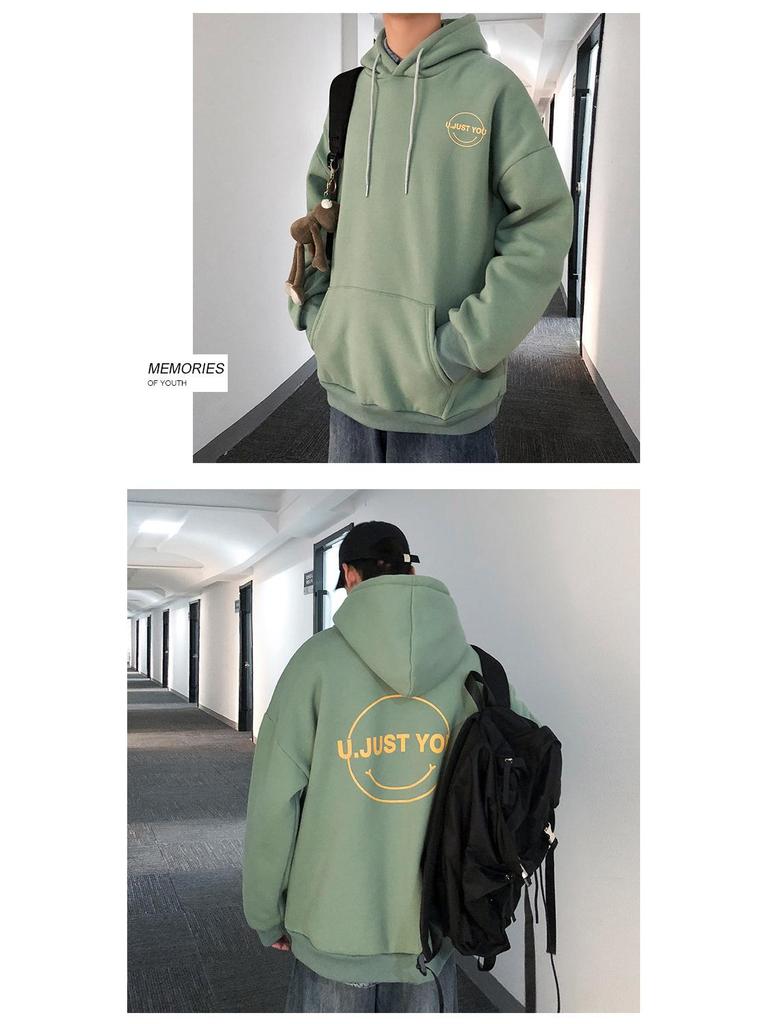 2022 Pánska trendy zamatová mikina s kapucňou v hongkonskom štýle - Jeseň/Zima, Veľká veľkosť, Unisex