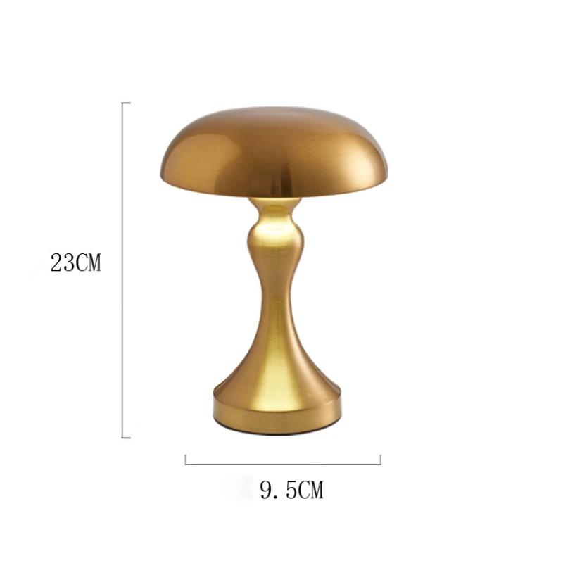 LED Table Lamps Touch Dimming USB Rechargeable for Bar Hotel Restaurant Bedside Decor Bedroom Nightlights Mushroom Lampara Gift