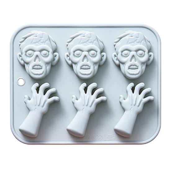 Silikonová forma na pečení dýně 3D formy na dorty Halloweenská tématika Forma na muffiny Forma na horkou čokoládu Forma na výrobu mýdla a svíček