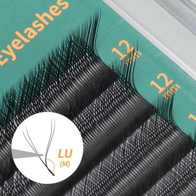 Y YY W Tvar Síťka Falešné Přírodní Prodloužení Řas C/D/L/LU Make-up Řasy Ručně tkané Y Falešné Předem připravené Objemové Řasy