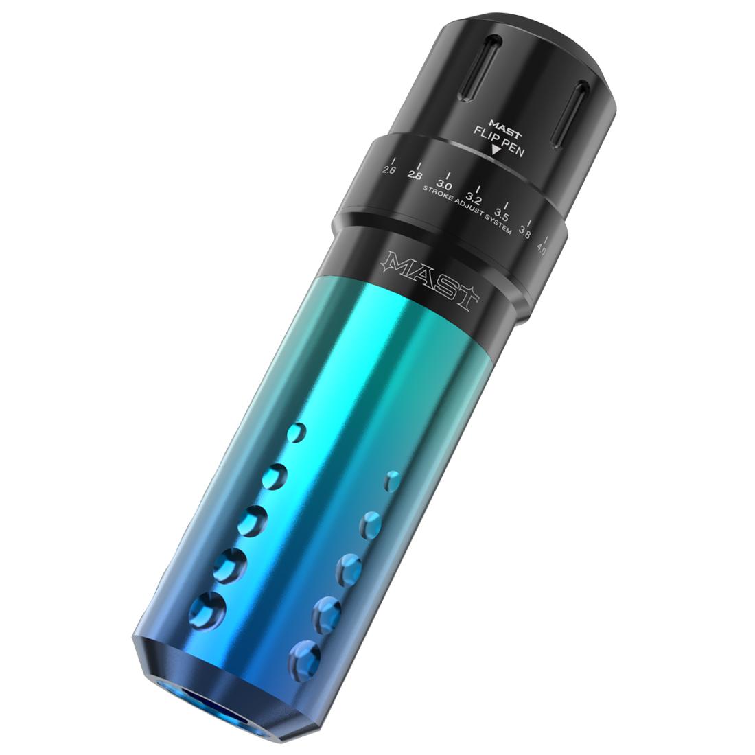 

Мачта с градиентным вулканическим регулируемым ходом для макияжа, машина для татуировок, интерфейс RCA, роторный двигатель без сердечника синий