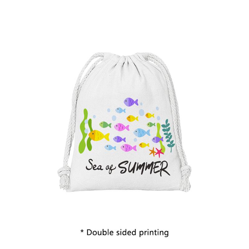 Portable Cross-Border Drawstring Bag - Jewelry & Cosmetics Organizer, Simple Makeup Storage, 10-Pack Small: 14x16cm