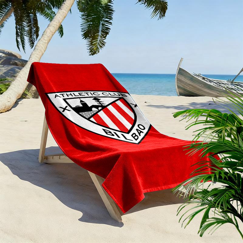 Athletic Club 2D Flachdruck Strandtuch, Großes Weiches Schnelltrocknendes Handtuch für Strand Camping Schwimmen