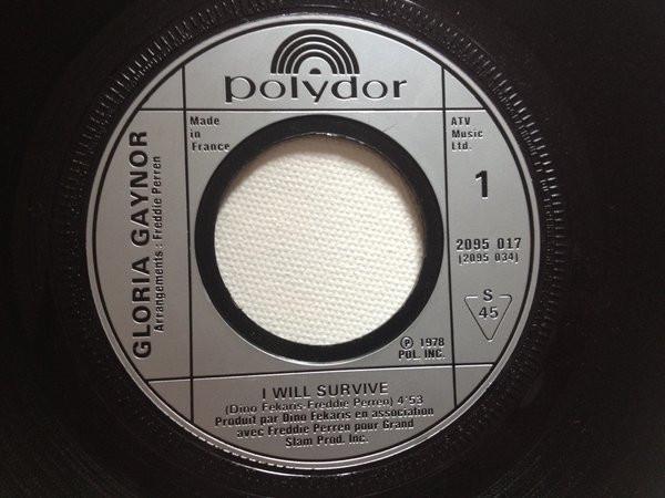

7inch Record GLORIA GAYNOR - I Will Survive 2095017 Polydor 1978 UK Soul/Funk Used
