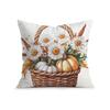 Theme Pumpkin Sunflower Pillowcase Printed Polyester 45X45Cm Throw Pillowcover Decorative Sofa Cushion Pillowslip Home Decor