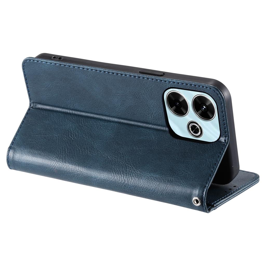 013 Stil Für Xiaomi Redmi 13 5G/4G Hülle Sturzsichere PU-Leder Handyhülle mit 6 Kartenfächern