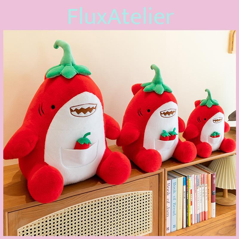 Chili Red Shark Plush Toys Cartoon Stuffed Dolls Bedroom Decoration Kids Gifts