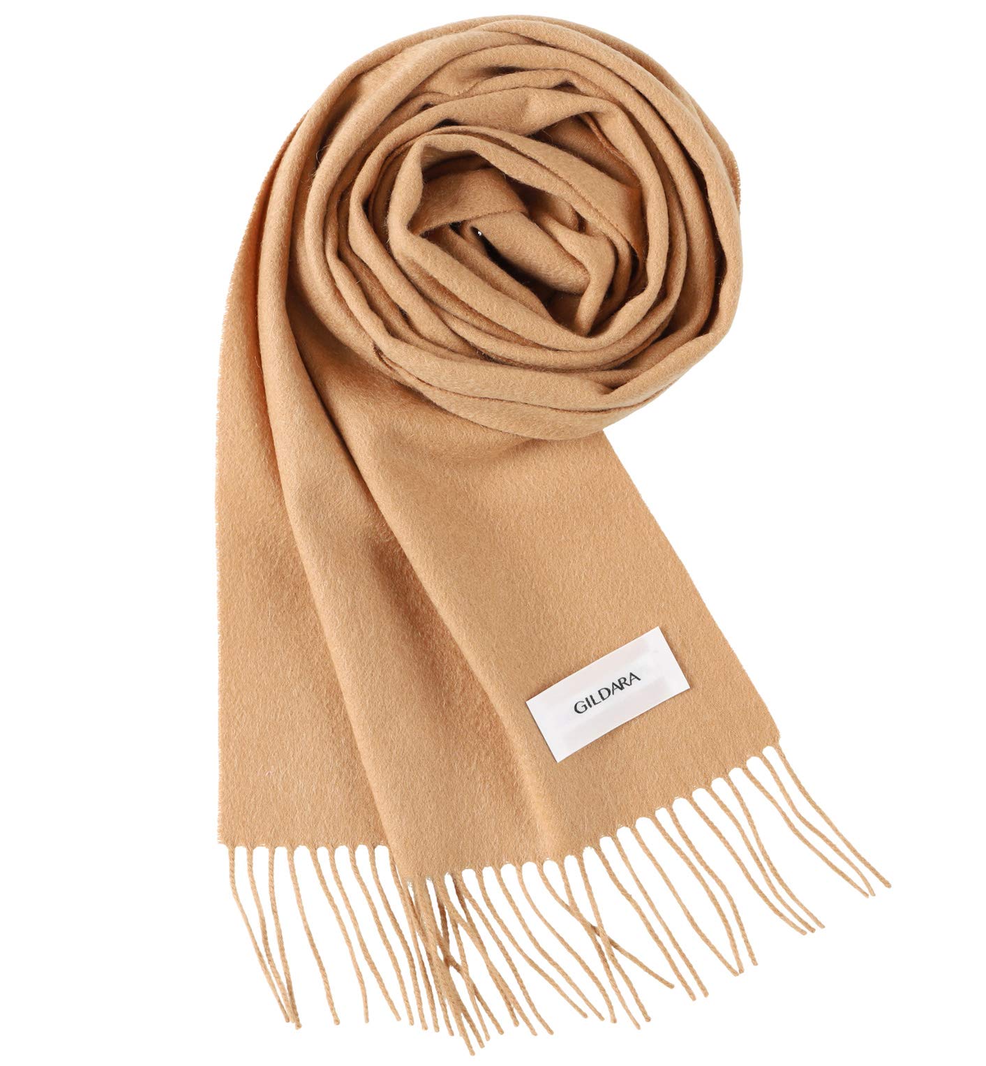 

GILDARA FT33 Premium Cashmere Basic Wave Cashmere Solid and 100% Scarf, Color, Men s Women s (Camel (Y8612))