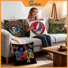 Band Grateful Dead Cushion Cover Pcs Decorative Covers Soft Cushion Case for Sofa Couch Decor X X Pillowcases