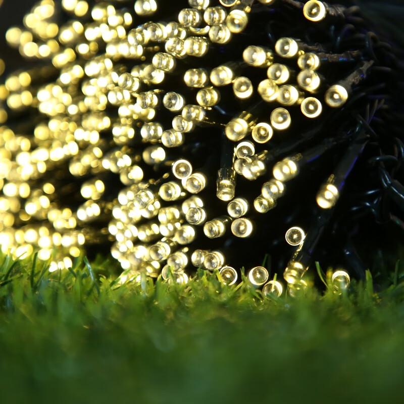 Solar-Powered Outdoor String Lights with Remote Control