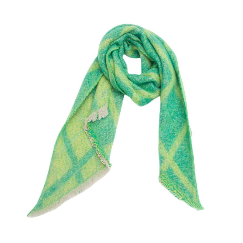 Diagonal Scarf Fashion Women Shawl Yarn Rhombus Shawl Circle Keep Warm