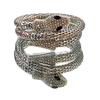 Snakeshaped Chic Alloy Zircon Bracelet For Women Unique And Fashion Forward