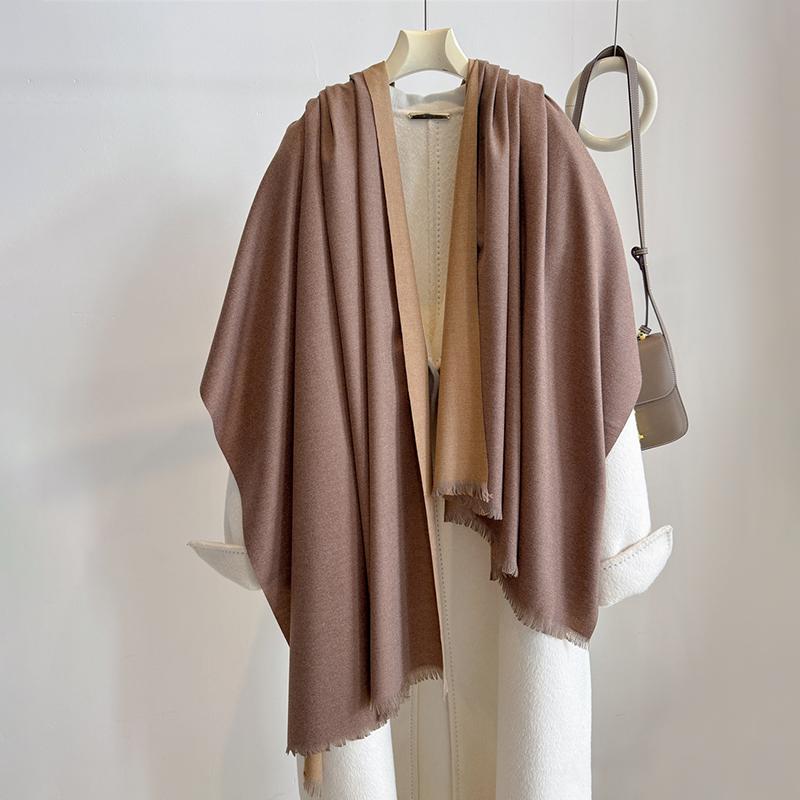 

New Winter Scarf For Women Long Warm Cashmere Scarves Hijab Solid Lady Shawl Wrap Female Pashmina Bandana Head Scarfs 80x200cm