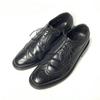 80s 90s Vintage Florsheim Goodyear Handmade Size 8 3E 26.0cm Long Wingtip Black