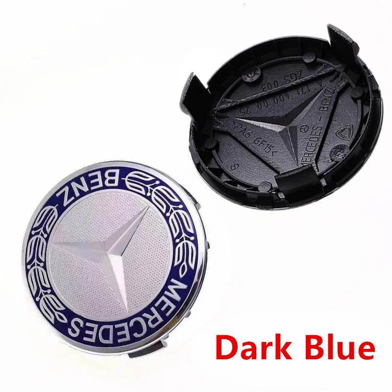 4pcs 75mm Car Wheel Center Caps Rims Hub Caps For Mercedes Benz W204 205 A B C E S CLA CLK ML GLK GLA GLB GLC CLAS Accessories