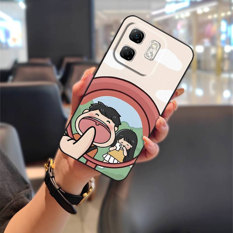 Dirt-resistant Couple Phone Case For infinix Hot50i/Smart9/X6531/X6532 Fashion Design Cute TPU Graffiti Back Cover