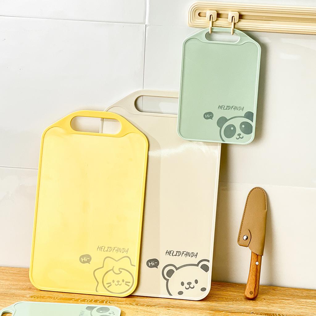 Multifunktionales Kunststoff-Lebensmittel-Schneidebrett Doppelseitig Rutschfest Obst Gemüse Fleisch Hackbrett Küchenutensil