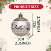 6 Pieces Christmas Ball Ornament Tree Ornaments Pendants for Engagement