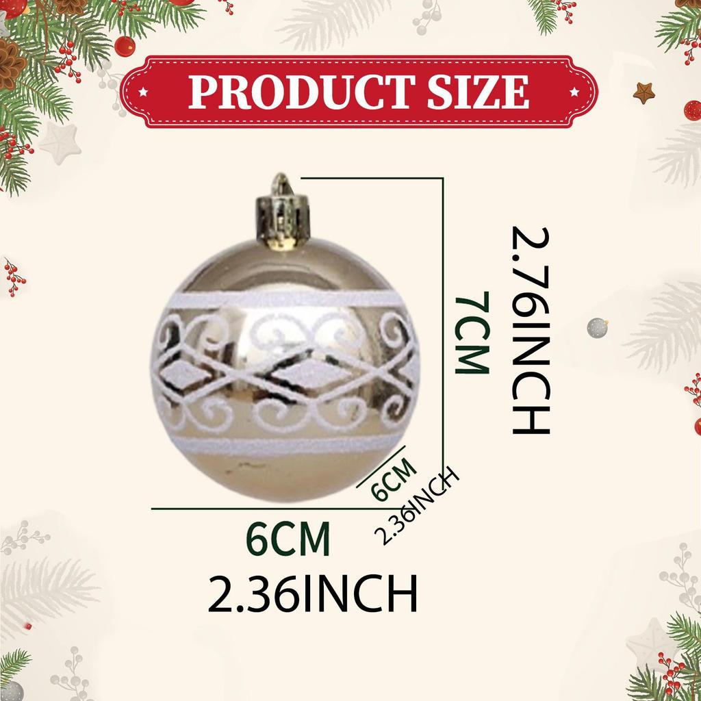 6 Pieces Christmas Ball Ornament Tree Ornaments Pendants for Engagement