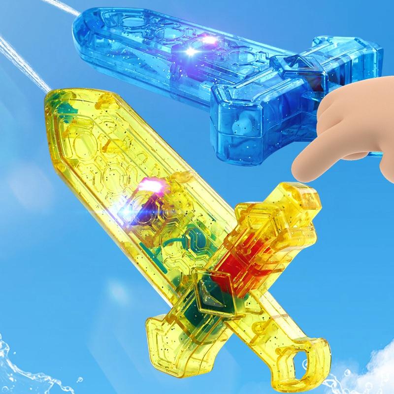 1/3Pcs Glowing Swords Water Squirting Water Guns Toy For Outdoor Water Play Beach Pool Party Gathering Water Activity