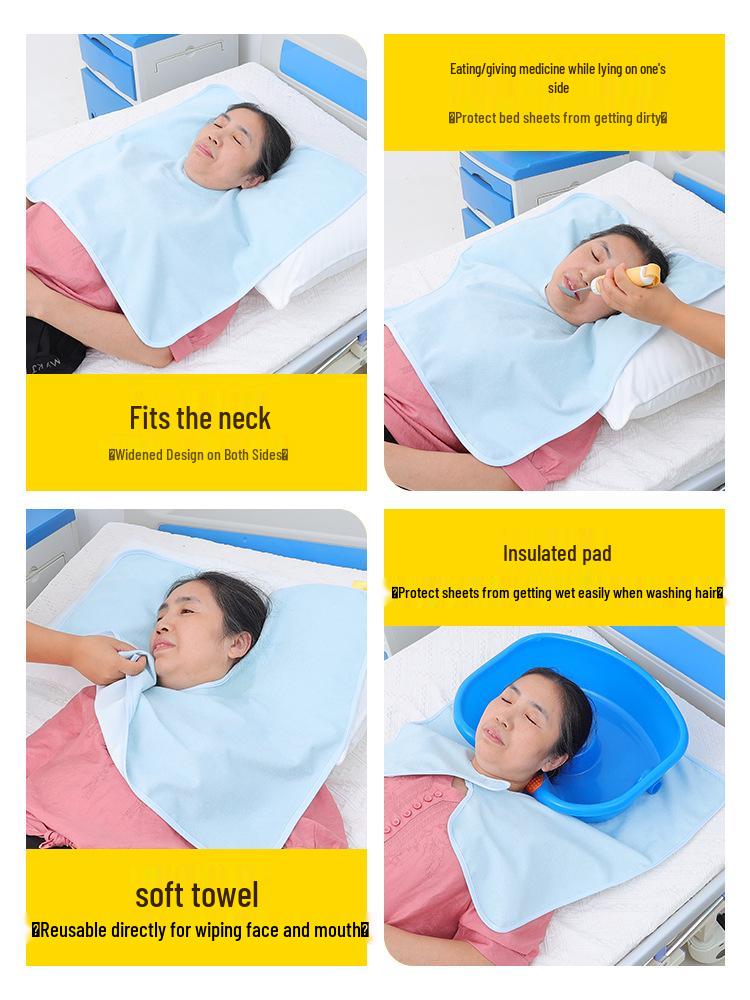 Waterproof Adult Drool Bib for Elderly - Leak-Proof Dining Apron