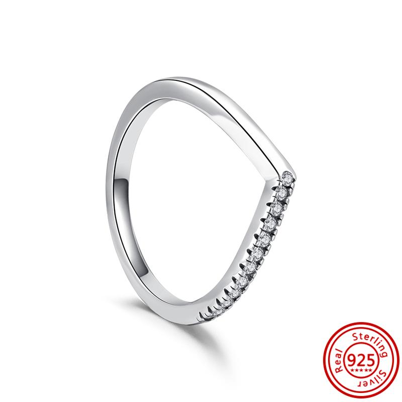 Inel de Deget Inimă Roșie Inele cu Zircon Strălucitor Zircon Spumos Pentru Femei Cupru Sterling 925 Nuntă Logodnă Petrecere Cadouri de Lux