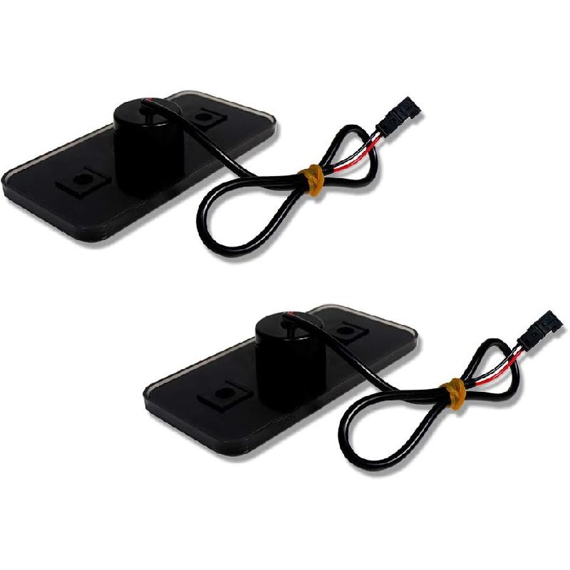 2pcs Front Smoked Lens Amber LED Side Marker Light Compatible With 2002-14 Mercedes Benz W463 G-Class G500 G550 G63 AMG Sidemarker Lamps