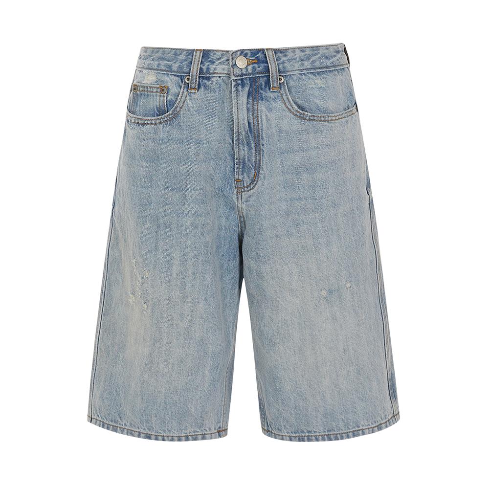 TRIPSHOP Scarf Denim Shorts