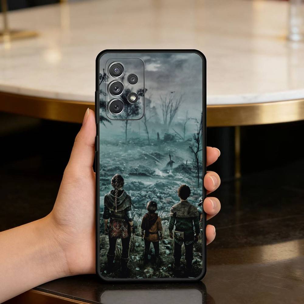 

A Plague Tale Requiem Phone Case For Samsung Galaxy A73,A72,A71,A70,A53,A52,A51,Soft Silicone Black Cover Samsung a13 5g