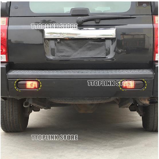 Exterior Rear Fog Lamp Protection Decoration Cover for Jeep Grand Commander 2006-2010 Car Accessories