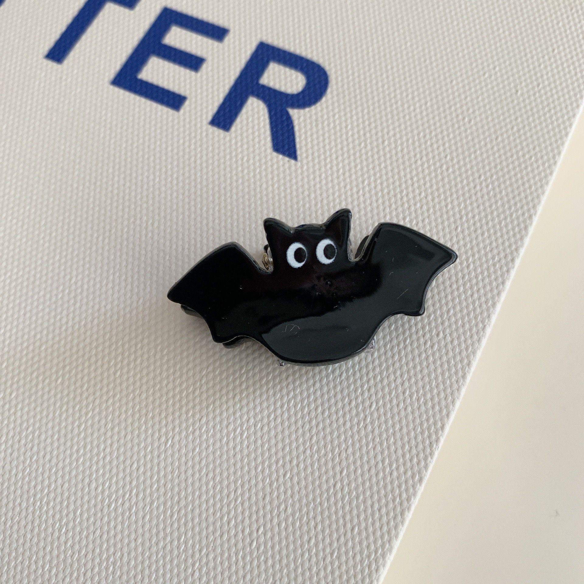 Мини-заколки-крабики на Хэллоуин: Причудливый призрак, тыква, летучая мышь акриловые заколки для волос