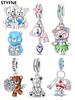 Charms Plata Cute Little Bear Beads Charm Copper Plated Fit Charms Copperoriginal Bracelet For Jewelry Making Diy Charm