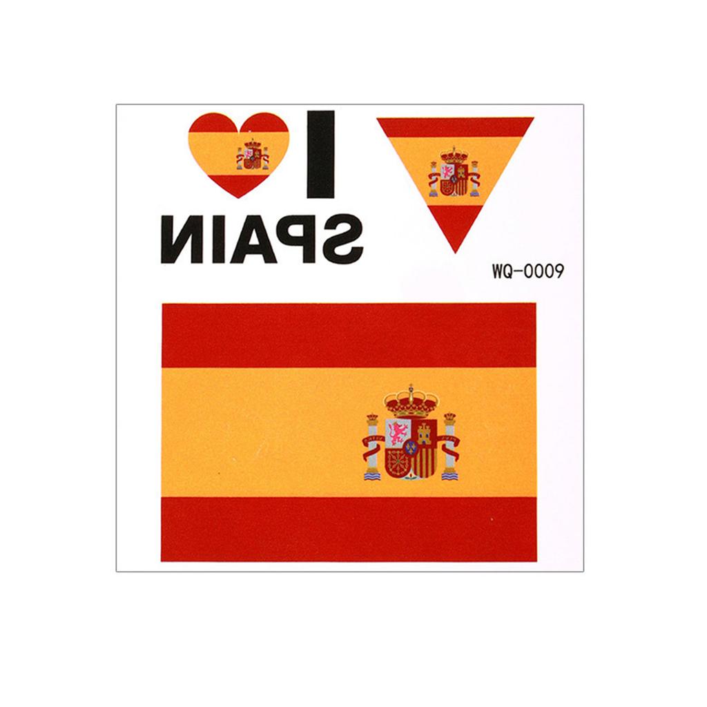 40 Sheets Country Flag Face Stickers Waterproof Tattoo Stickers Flag Face Tattoo for Football Fans Sports Events Party Supplies