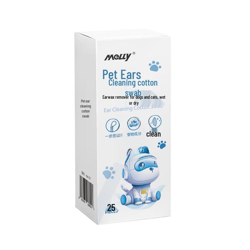 

Ватные палочки с эфирным маслом для домашних животных - упаковка 50 шт. для очистки от ушных клещей, грязи из глаз и слезных пятен
