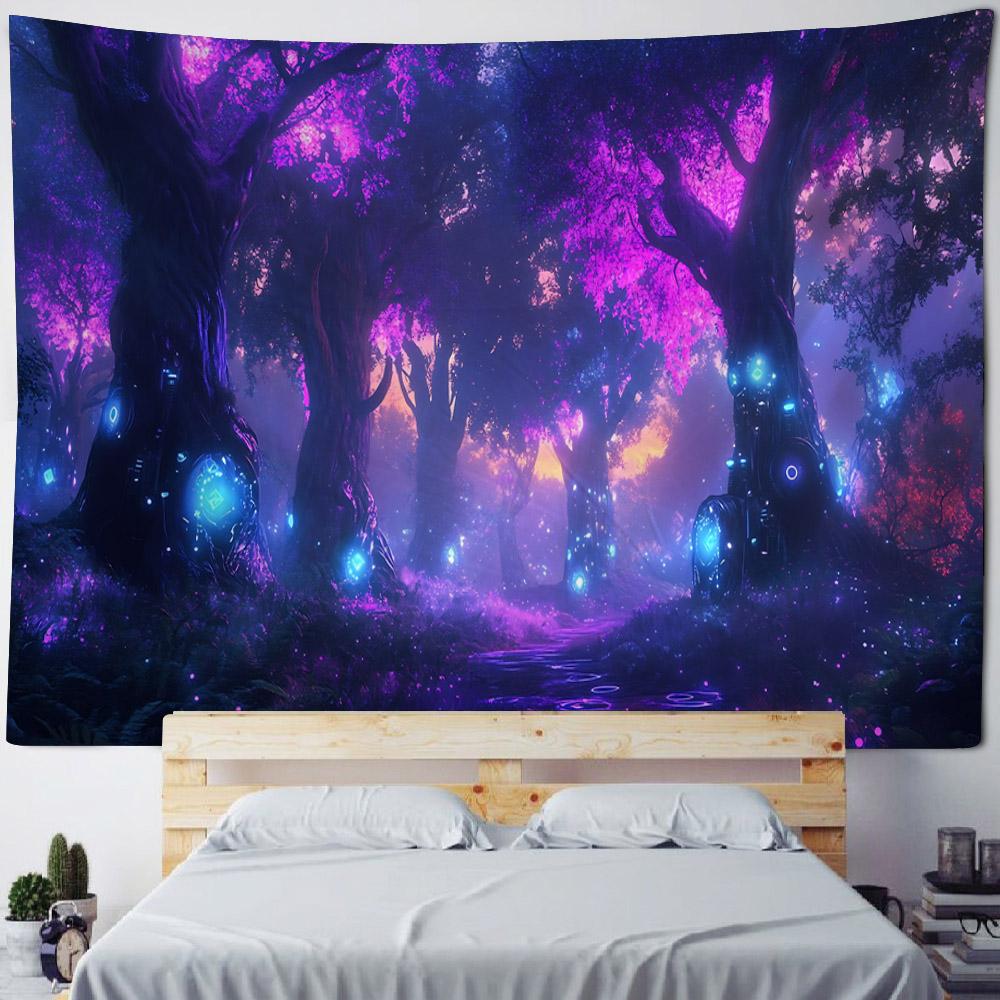 Fairy Tale Forest Tapestry Home Wall Decoration Kawaii Hippie Fantasy Room Art Decoration Background Blanket Bed Sheet
