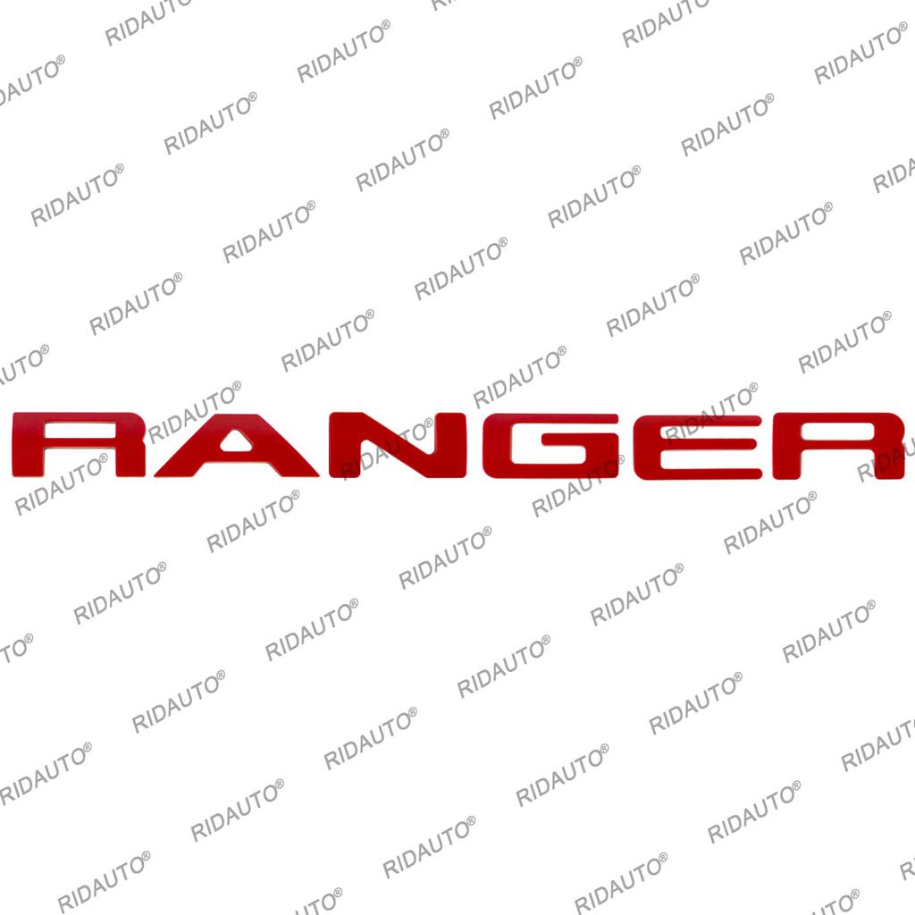 High Quality ABS 3D Ranger Emblem Sticker Fit For Ford Ranger T9 2022 2023 Wildtrak Sport XLT XL+ XL Back Door Logo Letters